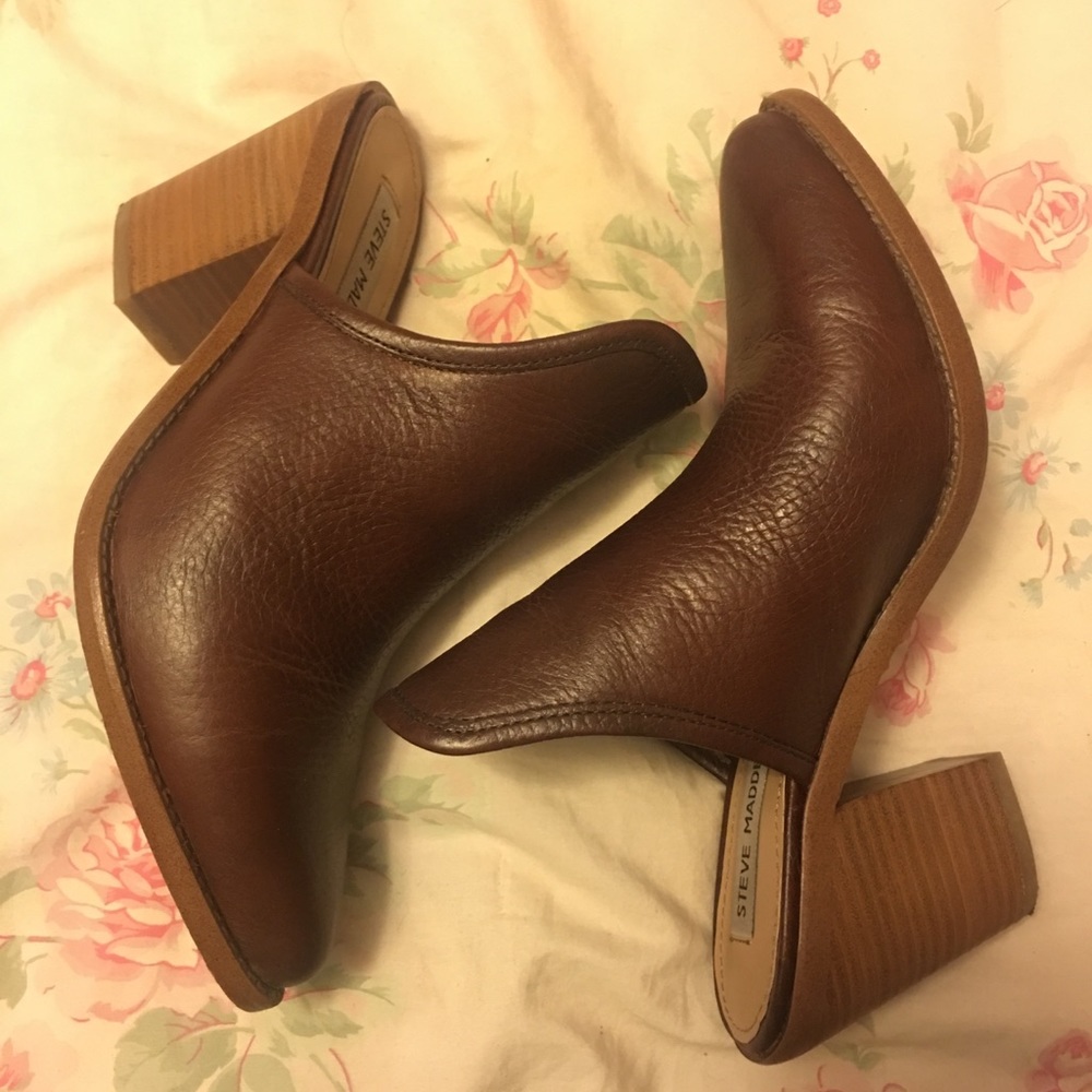 Slide on ankle boots